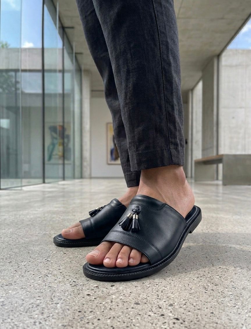 Men Flat Soft Slippers