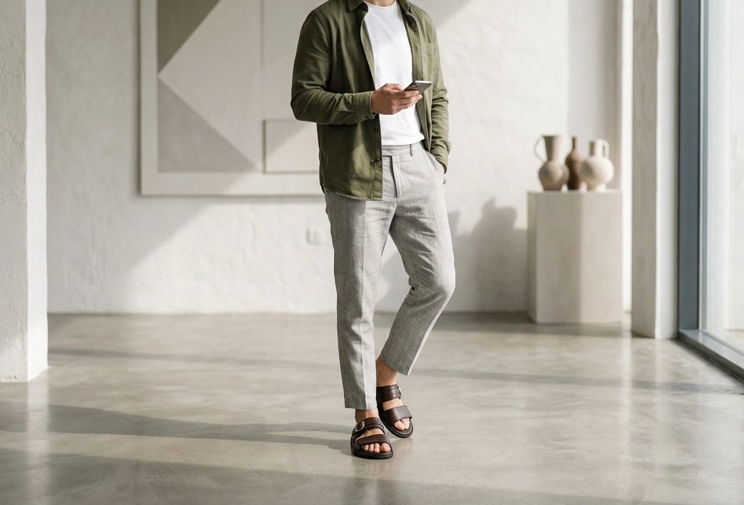 Men's Casual Double Straps
