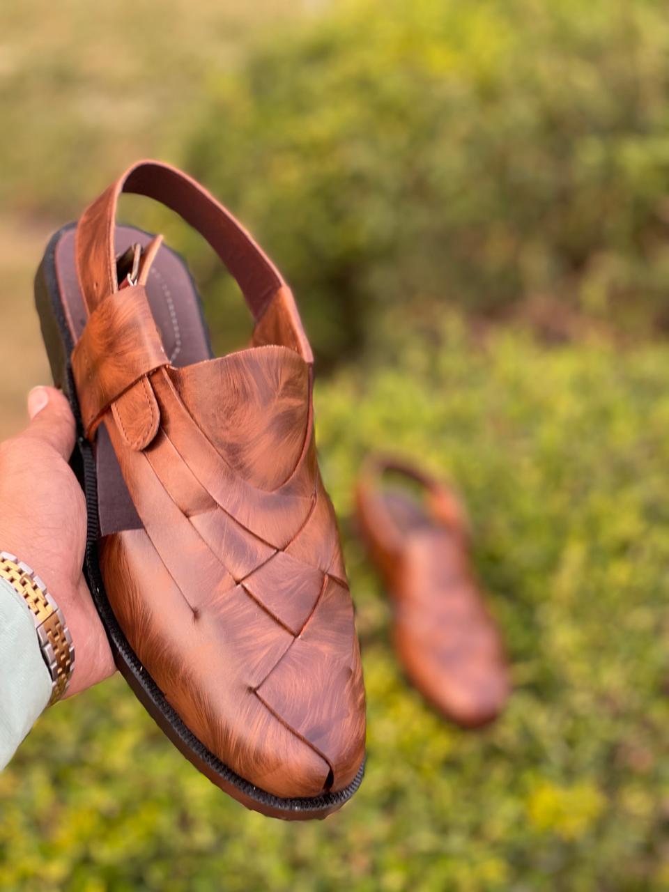 Handcrafted Peshawari Chappal