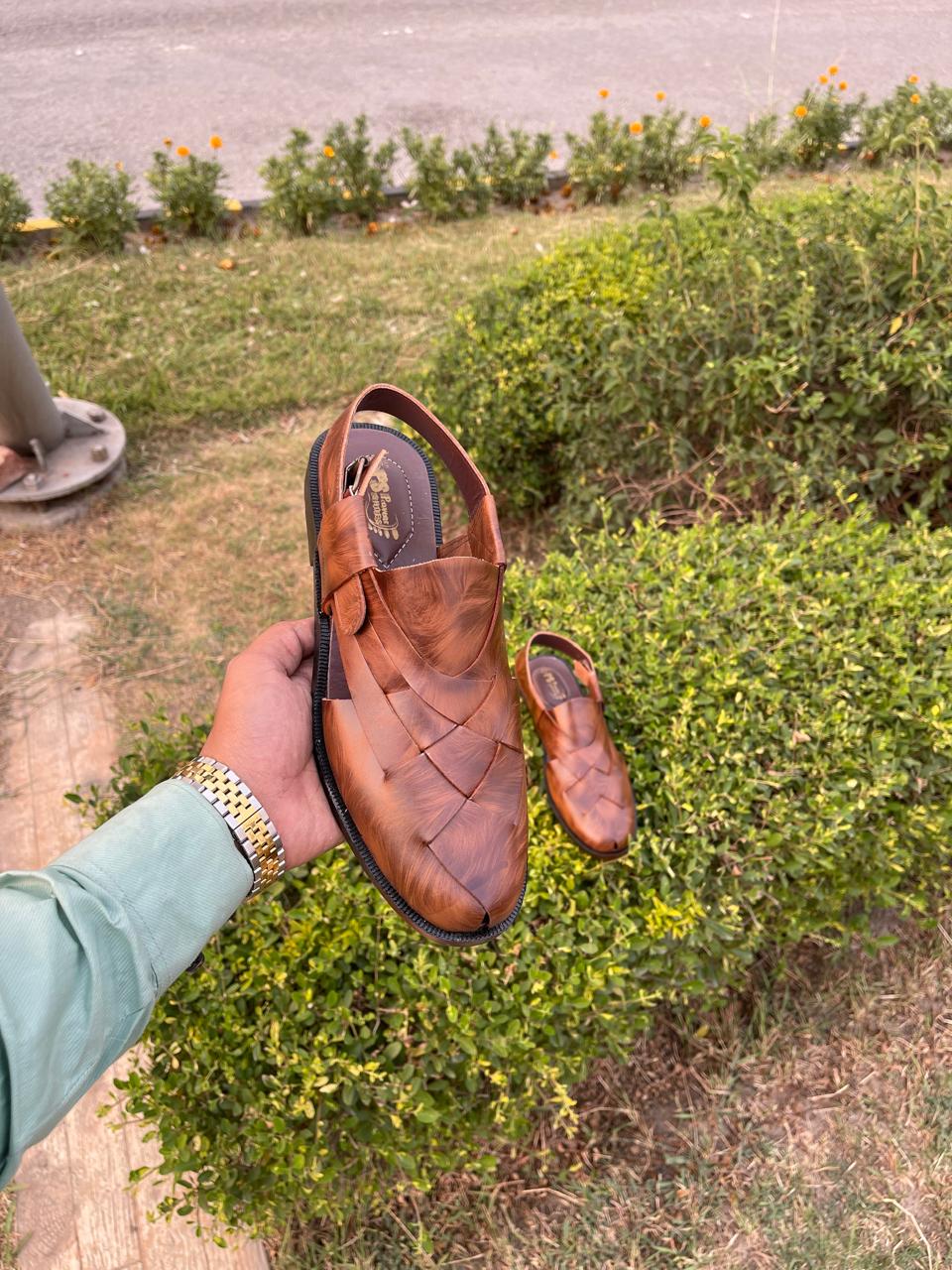 Handcrafted Peshawari Chappal